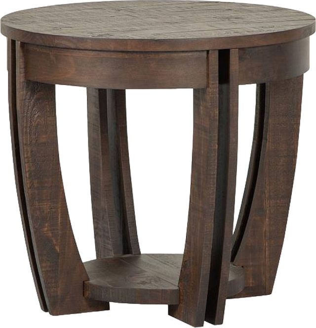 Magnussen Home® Lyndale Nutmeg Round End Table-0