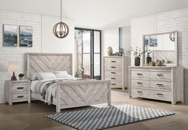 Elements International Eleanor White Dresser -1