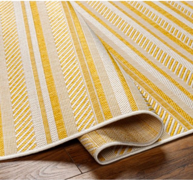 Surya Eagean Yellow 4'x6' Area Rug-4