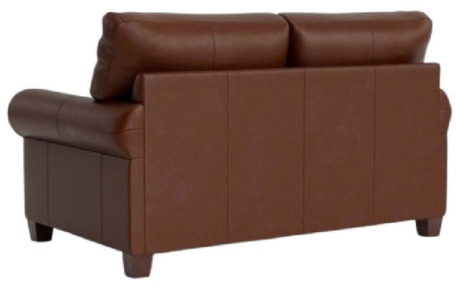 Bassett® Furniture Customizable Carolina Leather Roll Arm Loveseat-3