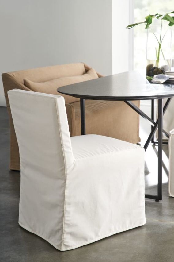 Rowe® Customizable Odessa Slipcovered Dining Armless Chair-1