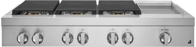 JennAir® NOIR™ 48" Stainless Steel Natural Gas Rangetop