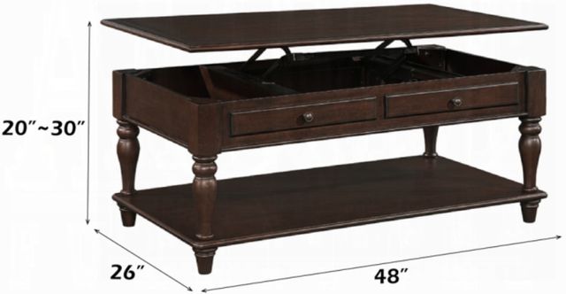 ACME Furniture Farrel Walnut Coffee Table-2