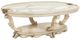 Michael Amini® Platine De Royale Champagne Oval Cocktail Table-1