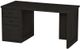 Crate Designs™ Furniture Espresso Lacquer Top Desk-0