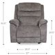 La-Z-Boy® Rosewood Mushroom Power Wall Recliner with Headrest-4