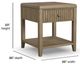 Flexsteel® Reed Driftwood Chairside Table-2