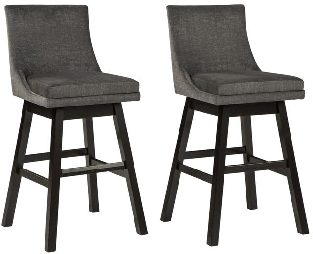 Signature Design by Ashley® Tallenger 2-Piece Dark Gray Bar Stool Set-0