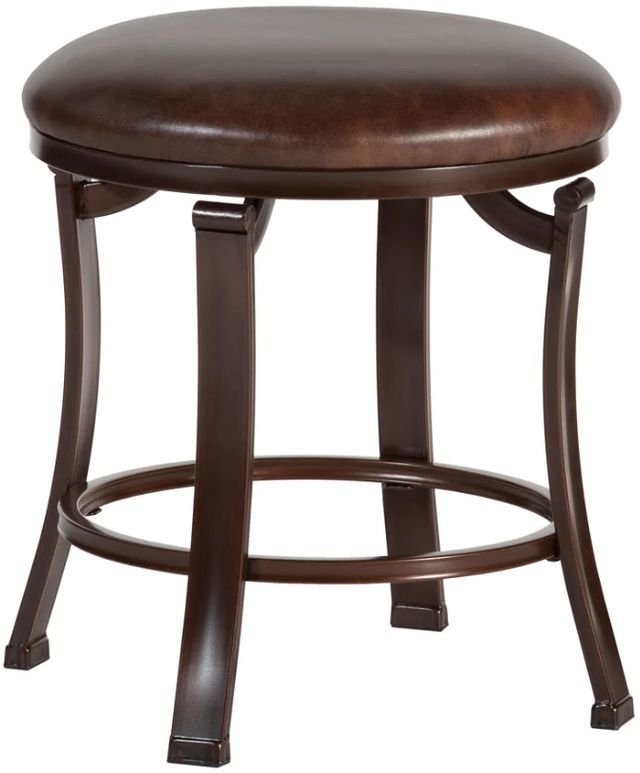 HH2 Home Hastings Antique Bronze/Brown Vanity Stool-0