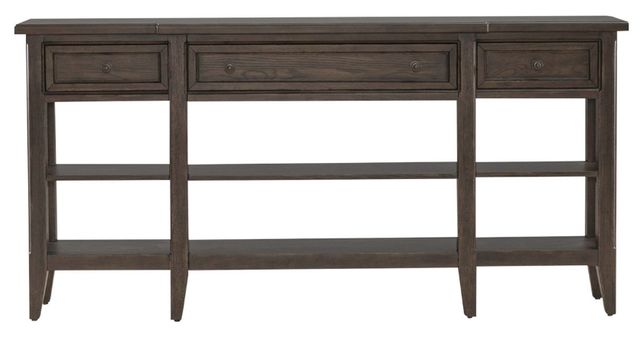Liberty Furniture Paradise Valley Saddle Brown Hall Console Table-2