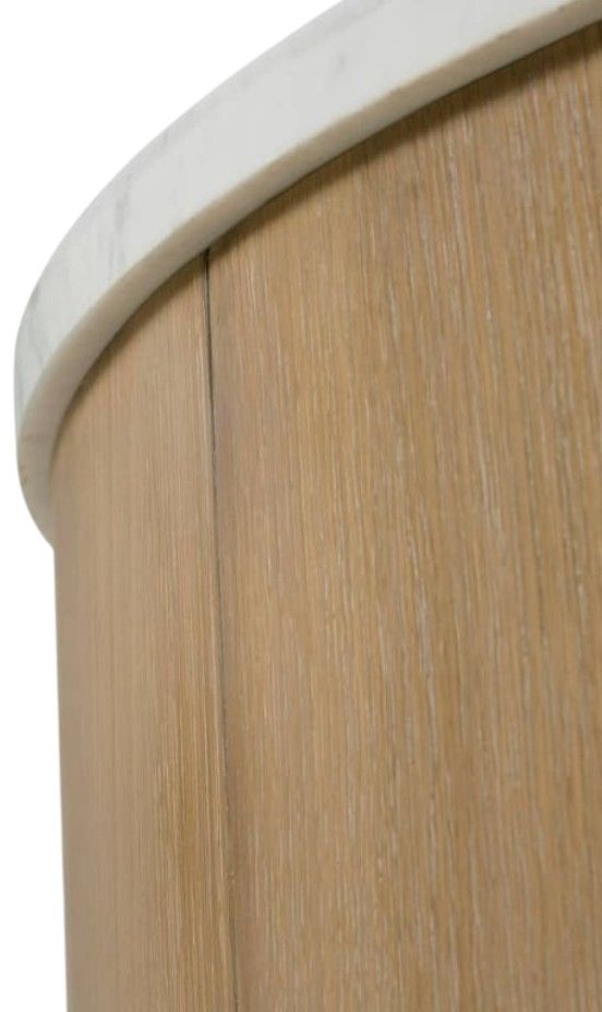 Rowe® Delray Carrara Cocktail Table with Brindle Base-4