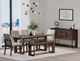 Emerald Home Ronan Brown/Gray Dining Side Chair with Stretcher-1
