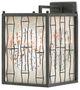 Currey & Company Tsukiyo Antique Green & Rust/Raj Mirror Wall Sconce-0