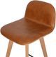 Moe's Home Collection Napoli Leather Tan Counter Stool-1