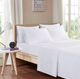 Olliix by Intelligent Design Microfiber White Twin XL Sheet Set with Side Storage Pockets-4