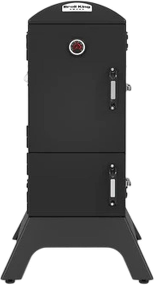 Broil King® 22” Black Freestanding Charcoal Cabinet Smoker-0