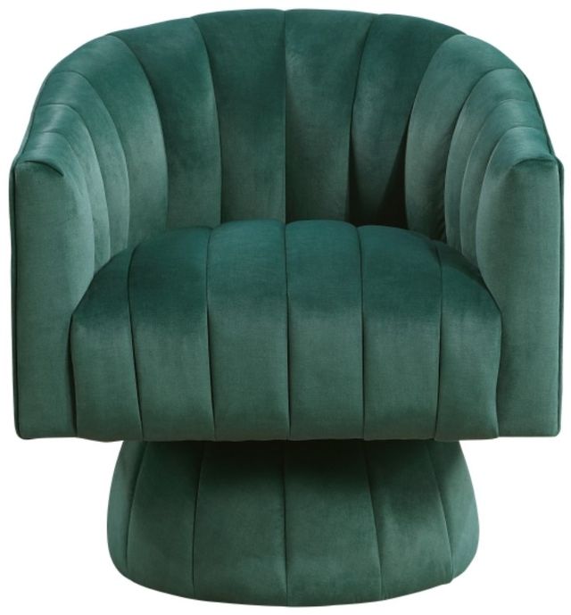 Homelegance® Bristol Dark Green Swivel Chair-2