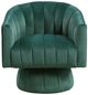 Homelegance® Bristol Dark Green Swivel Chair-2
