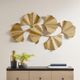 Olliix by Martha Stewart Faye Gold Foil Ginkgo Leaf Wall Art-4