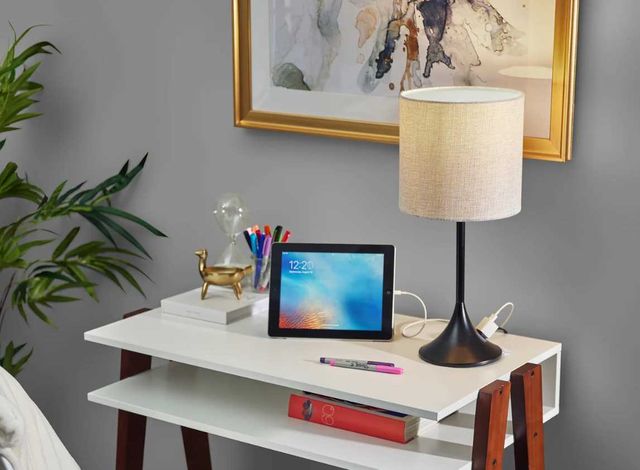 Adesso® Leslie Black Table Lamp-2