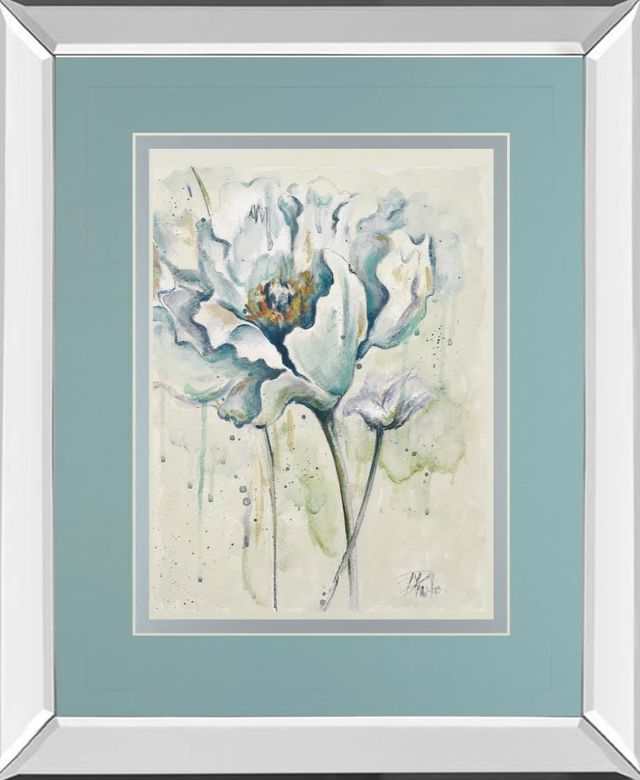 Classy Art Fresh Poppies l by Patricia Pinto Mirror Framed Wall Art-0