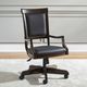 Liberty Furniture Brayton Manor Black/Cognac Junior Executive Desk Chair-1