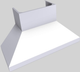 Vent-A-Hood® 54" White Wall Mounted Range Hood-4