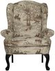 Best® Home Furnishings Customizable Sylvia Dark Walnut 31'' Wing Back Chair-1