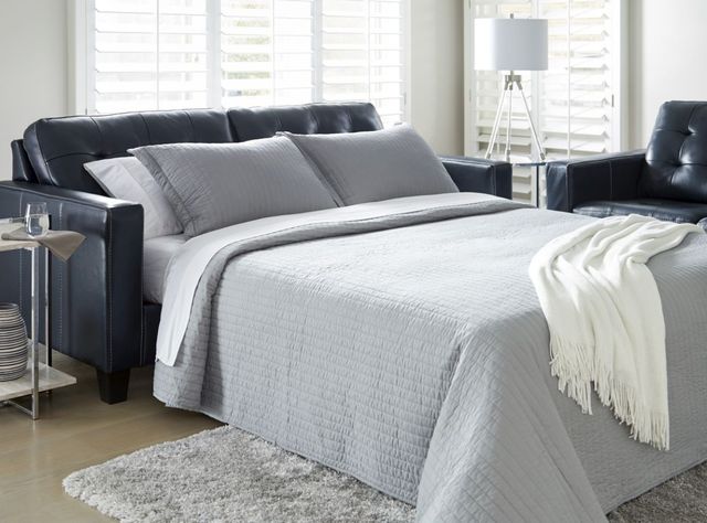 Signature Design by Ashley® Altonbury Blue Queen Sofa Sleeper-4