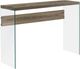 Monarch Specialties Inc. Dark Taupe 44" Tempered Glass Console Table-0