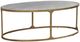 Signature Design by Ashley® Korajane Glass Top Oval Cocktail Table with Antique Gold Base-0