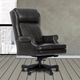 Parker House® Pacific Gray Leather Desk Chair-1