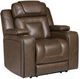 Signature Design by Ashley® Mestrino Hickory Power Recliner with Adjustable Headrest-0