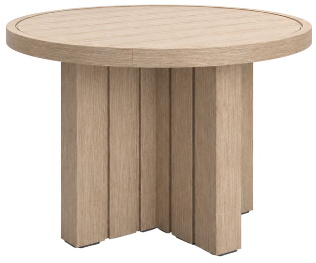 Signature Design by Ashley® Thunder Trails Beige/Light Gray Round Dining Table-0