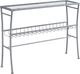 Monarch Specialties Inc. Silver Tempered Glass Top Hall Console Table -0