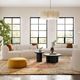 TOV Furniture Fickle 4-Piece Cream Right Arm Facing Modular Sectional-1