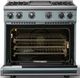 Viking® 7 Series 36" November Sky Pro Style Liquid Propane Gas Range with Griddle-1