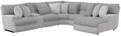 Catnapper® Abraxas 6-Piece Moonstruck L-Shape Power Reclining Sectional with Console 