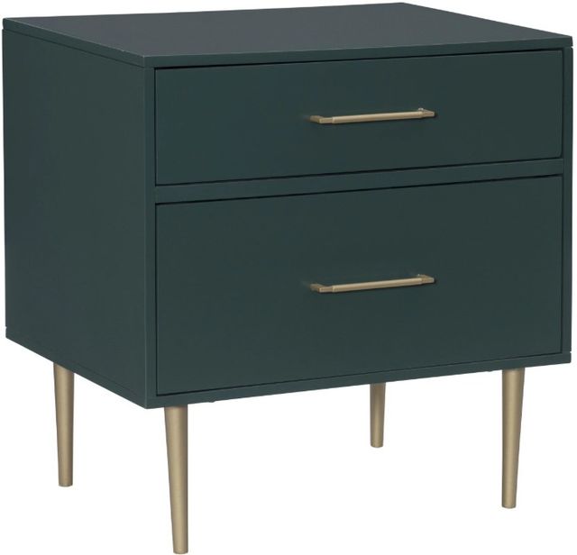 Linon Gwyneth Dark Green Nightstand -0