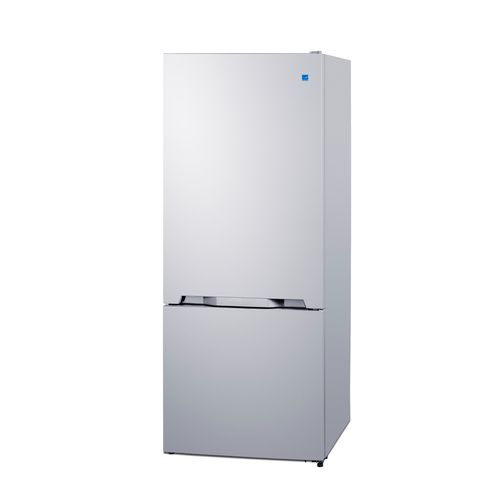 Summit 28" 15.1 Cu. Ft. White Bottom Mount Refrigerator with Ice Maker-2