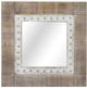 Crestview Collection Squared Away Brown/Off-White Wall Mirror-0