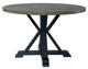 Liberty Furniture Lakeshore Gray Wash Single Pedestal Table with Navy Base-1