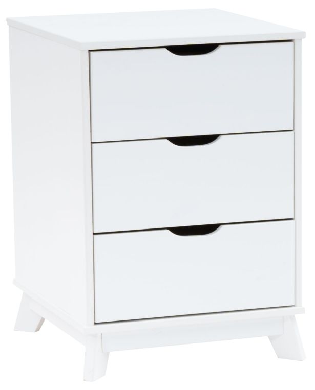 Powell® Portix 2-Piece White 3-Drawer Nightstand Set-1