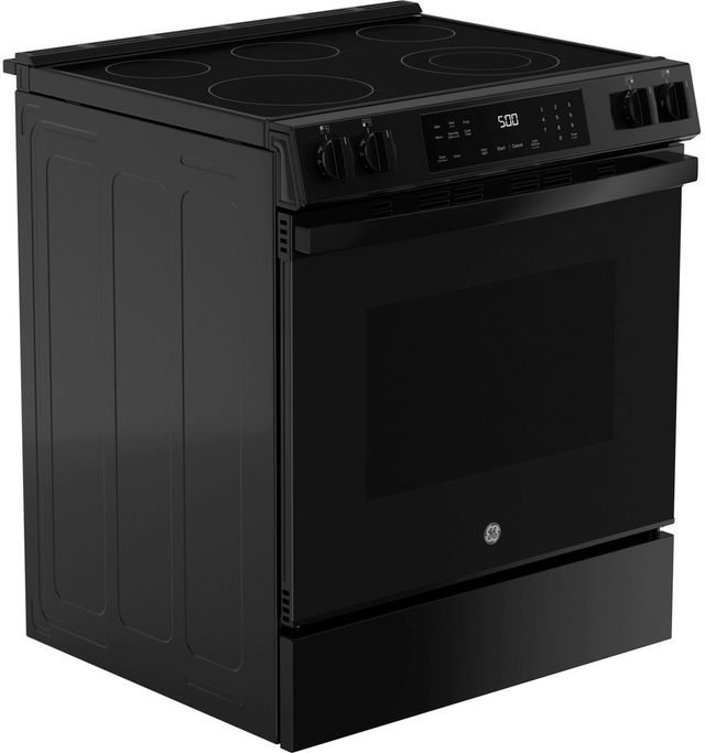 GE® 500 Series 30" Black Slide-In Electric Range-4