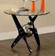 Furniture of America® Rylie Powder Coated Black End Table -0