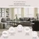 Flexsteel® Randall Light Gray Three-Cushion Sofa-2