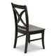 John Thomas Furniture® Cosmopolitan Salerno Black/Coal Side Chair-1