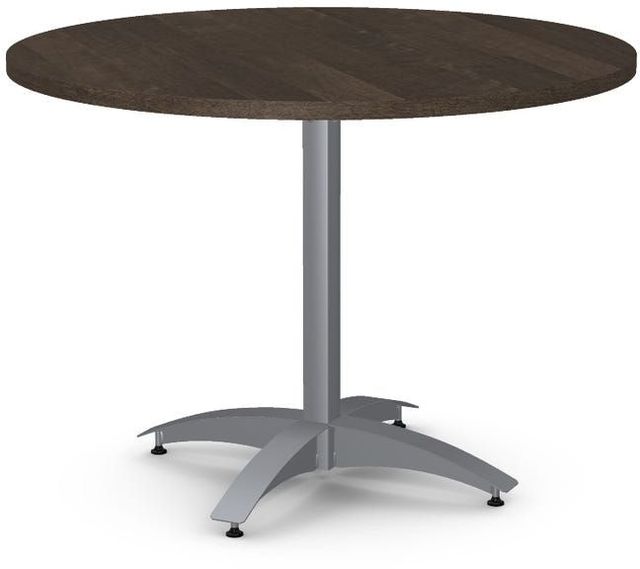 Amisco Customizable Billy Birch Veneer Round Table-0
