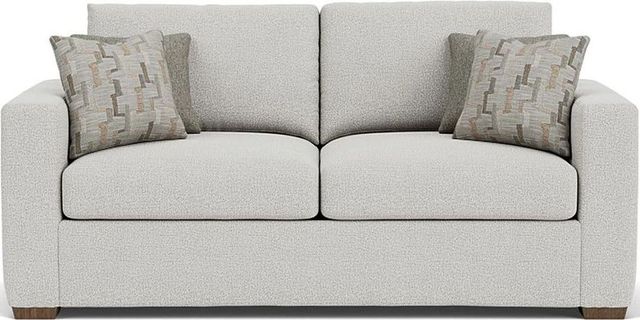 Flexsteel® Collins Silver Glacier Two-Cushion Sofa-1