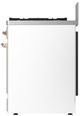 Ilve® Majestic III 30" White Pro Style Dual Fuel Natural Gas Range with Solid Door and Copper Trim-3